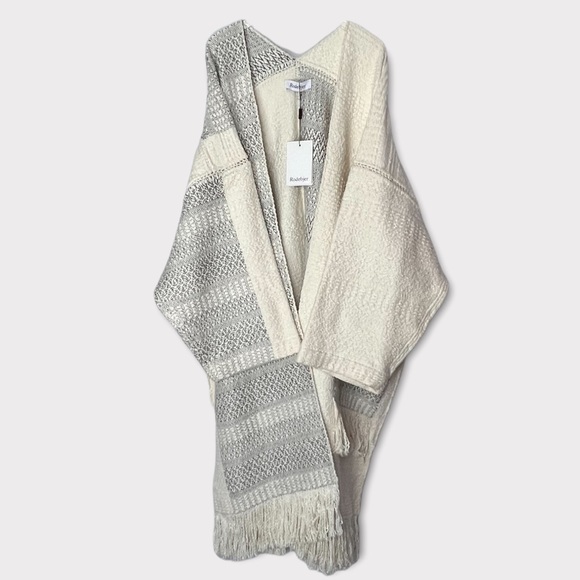 Rodebjer Chorillos Woven Knit Jacket Shawl M/L New - Picture 6 of 7